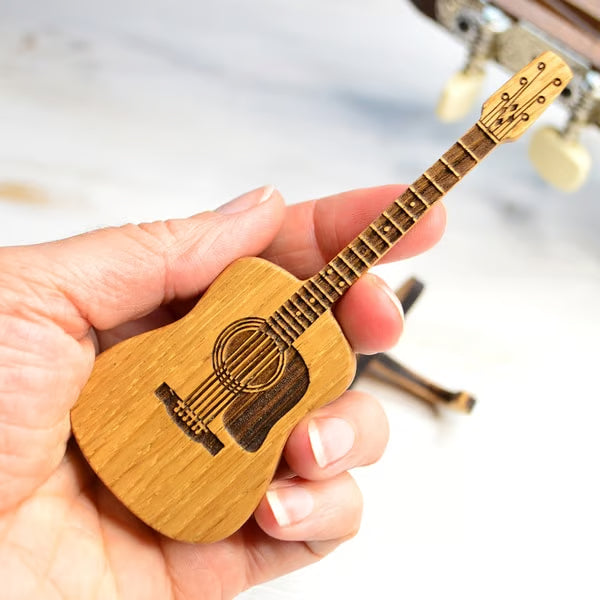 ⏰LAST DAY 55%OFF🎁Wooden Acoustic Guitar Pick Box🎸