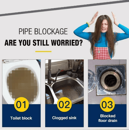 🔥HOT SALE🛠️ Powerful Drain Cleaner – Fast-Acting Pipe Unclog Solution 🚿✨