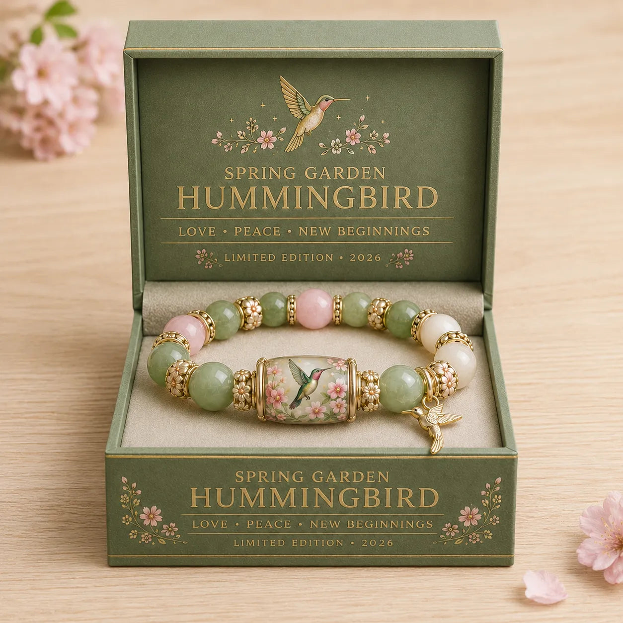 Love, Peace & Spring Blessings 🌿 | 2026 Limited Edition Handmade Bracelet