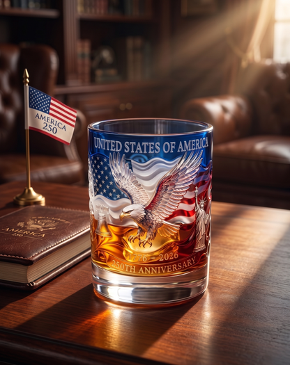 ❤️Limited Edition 2026 USA 250th Anniversary Commemorative Glass – 1776-2026 Heritage Edition