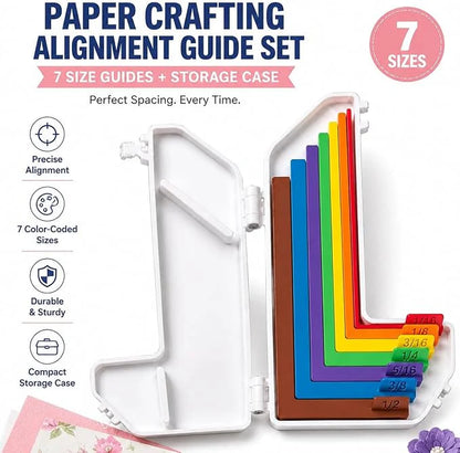 Paper Crafting Alignment Guide Set with Case