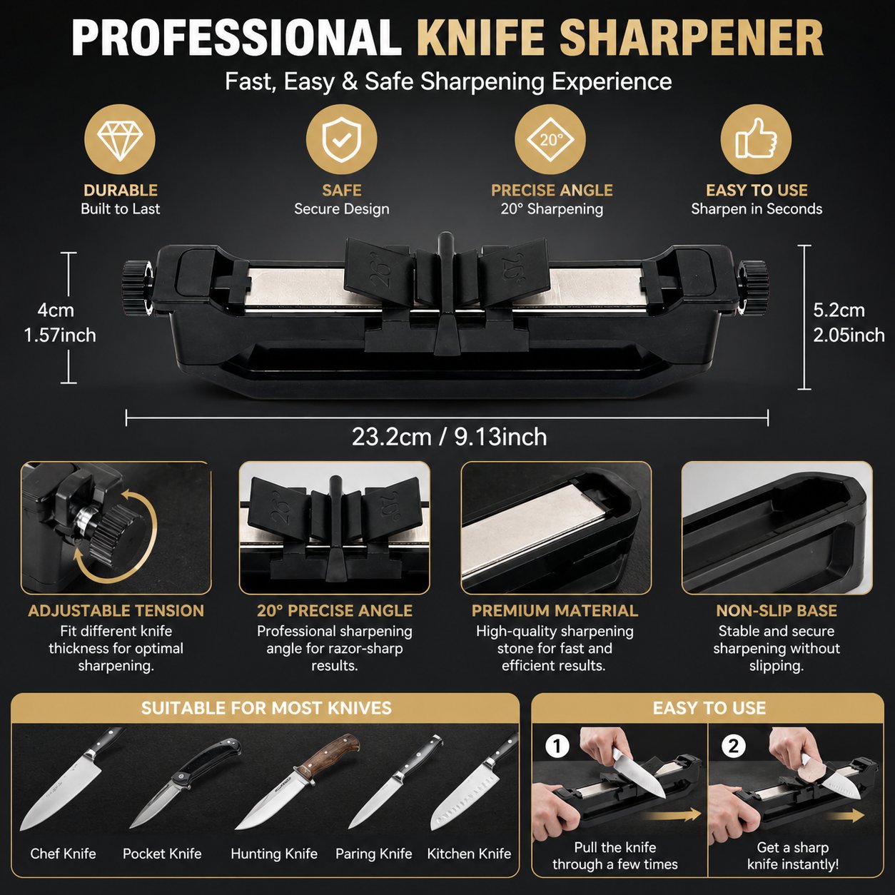 🔪✨ Wicked Edge Venture Portable Knife Sharpener