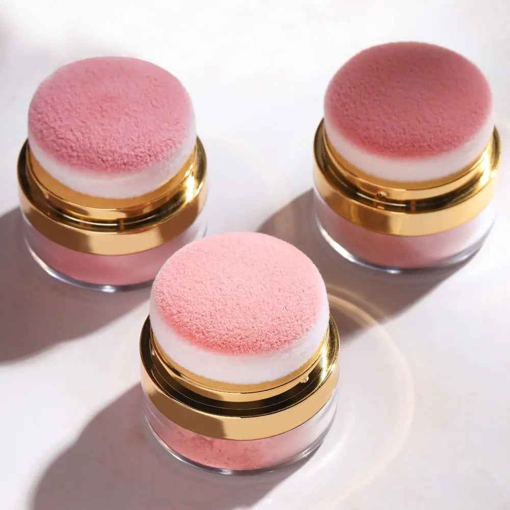 3-Piece Lazy Blush Set – Effortless Radiance in Seconds Quick, Natural-Looking Blush  Built-in Mirror 🪞
