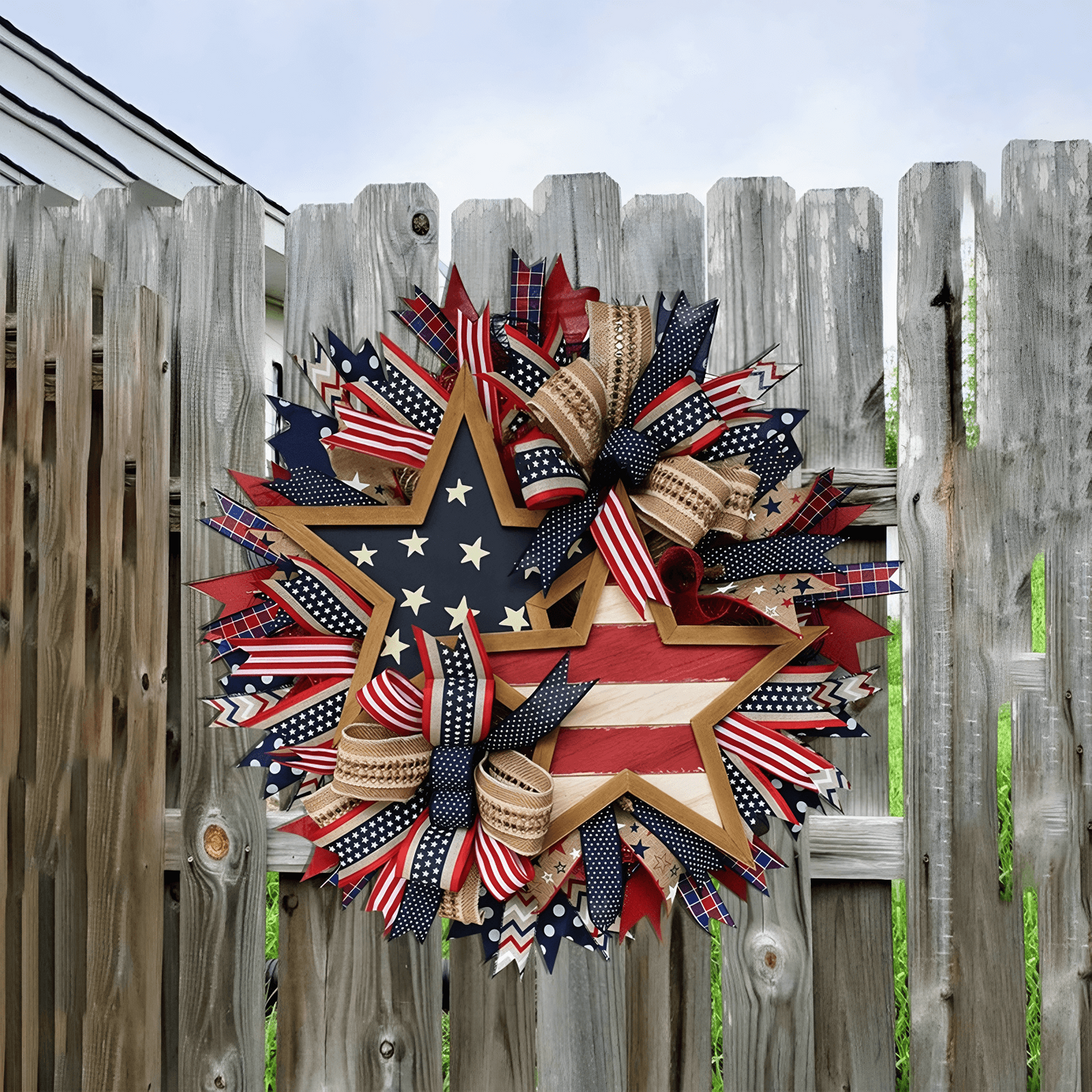 🇺🇸 Sentinels of Honor: 250th Anniversary Hand-Tied Wreath