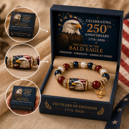 🇺🇸 Celebrate Freedom & Honor 💎 | USA 250th Anniversary Limited Edition Bracelet✨  - With Gift Box - 11 In Stock