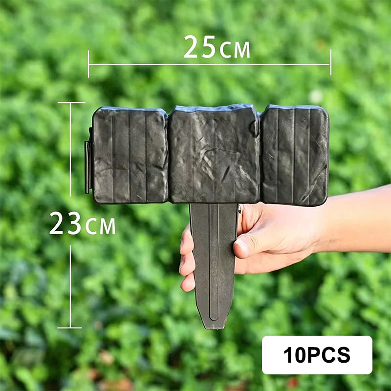 High-quality, durable simulated stone garden fence
