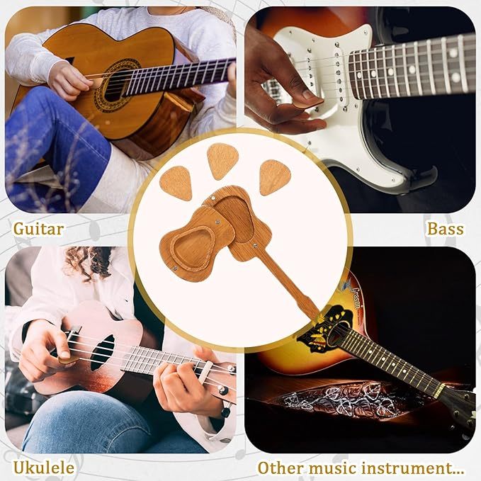⏰LAST DAY 55%OFF🎁Wooden Acoustic Guitar Pick Box🎸
