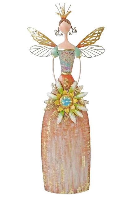 Whimsical Fairy Garden Metal Statues – Enchanted Angel Decor