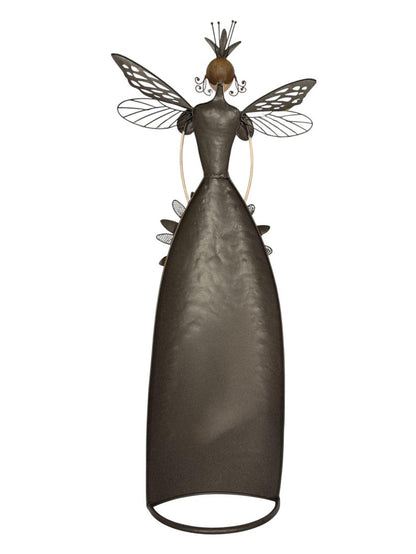 Whimsical Fairy Garden Metal Statues – Enchanted Angel Decor