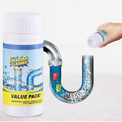 🔥HOT SALE🛠️ Powerful Drain Cleaner – Fast-Acting Pipe Unclog Solution 🚿✨