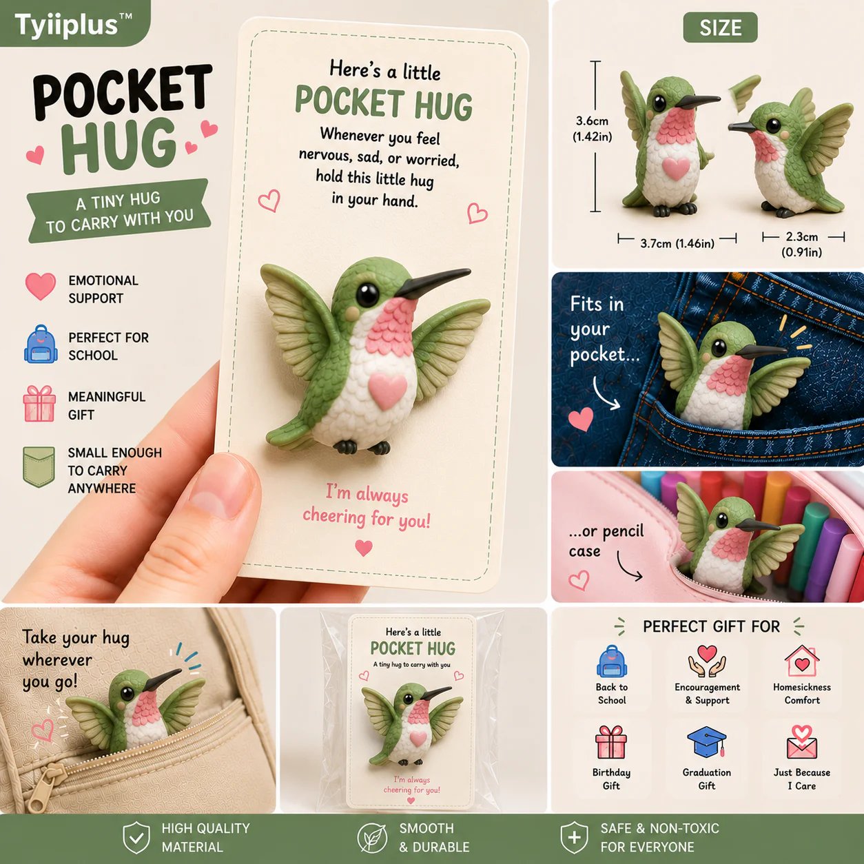 🔥LAST DAY 50% OFF - TYIIPLUSTM Pocket Hug – Tiny Comfort Companion & Meaningful Gift🐉