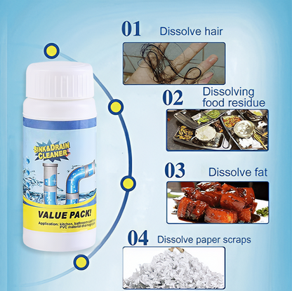 🔥HOT SALE🛠️ Powerful Drain Cleaner – Fast-Acting Pipe Unclog Solution 🚿✨