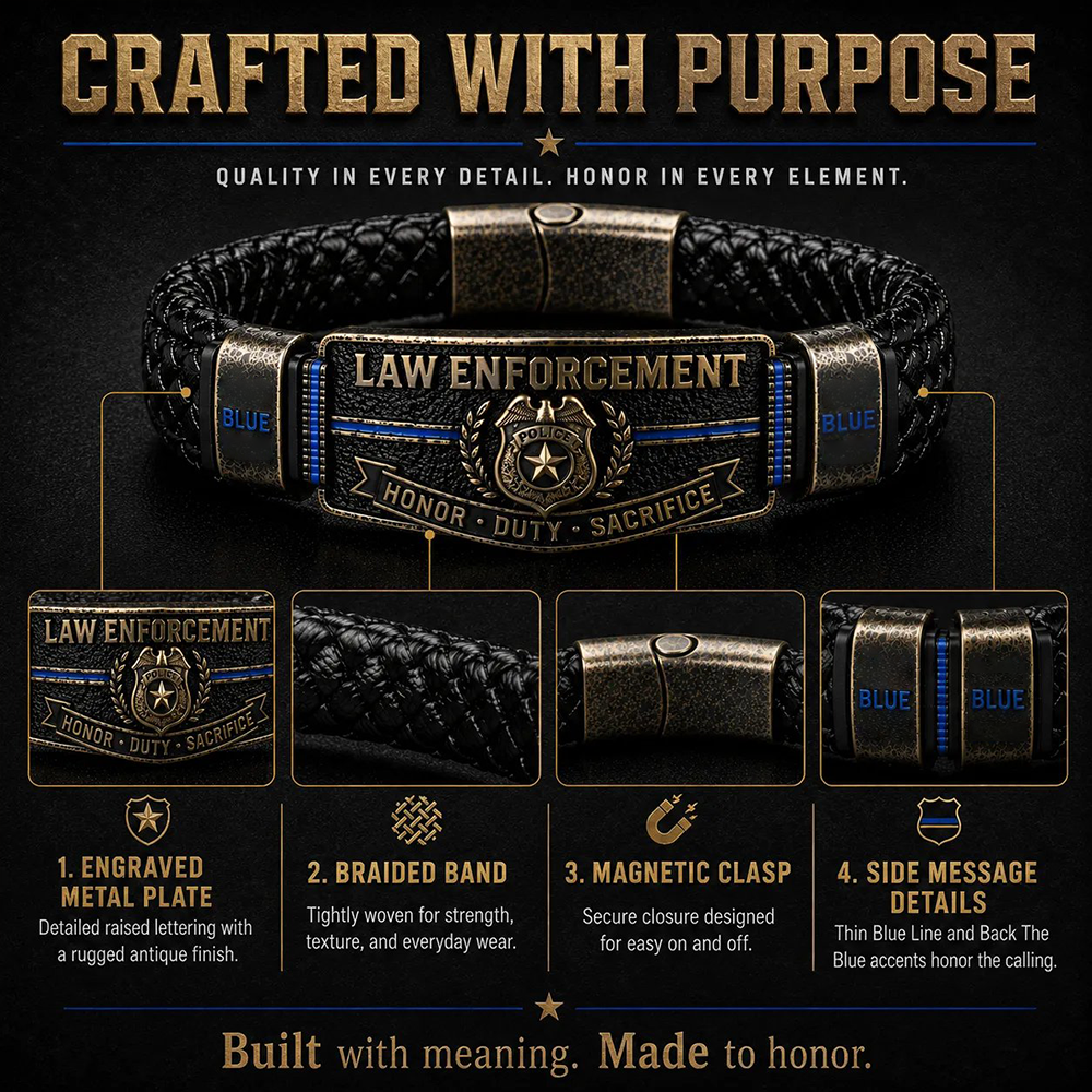 Police Tribute Price Drop -Law Enforcement Brotherhood Bracelet