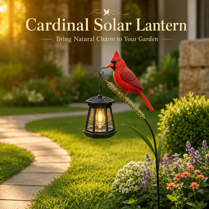 🐦 Cardinal Solar Light—A Beautiful Garden Light That Feels Full of Life
