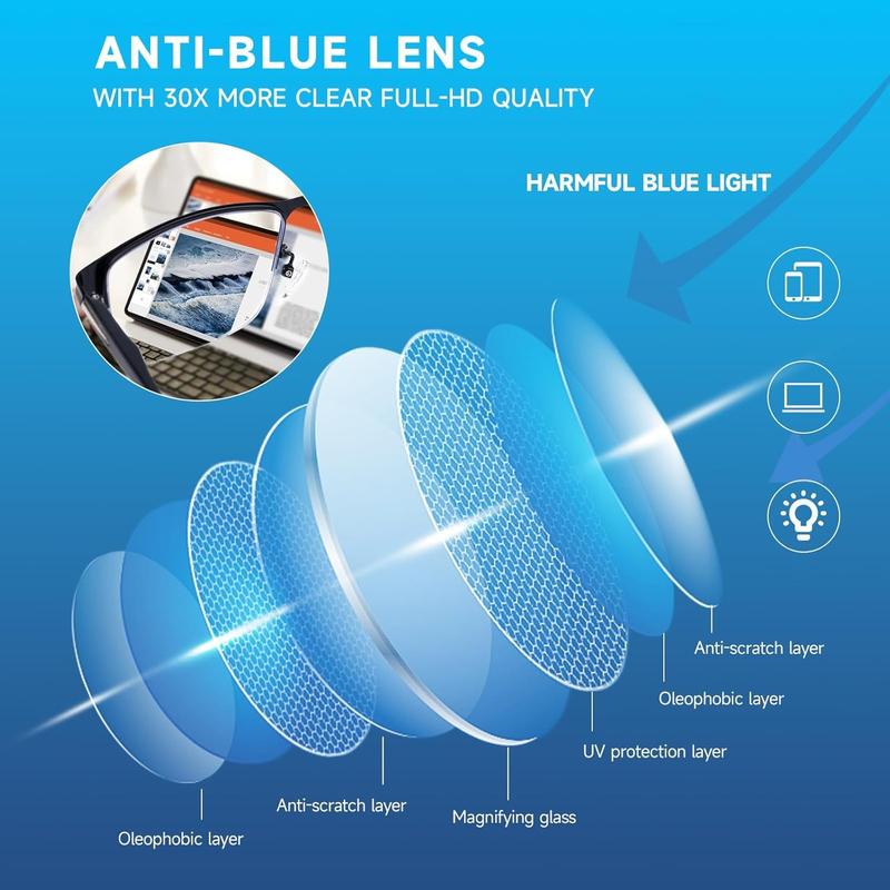 🎁Frameless Smart Zoom Reading Glasses for Men & Women