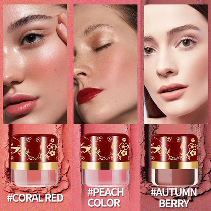 3-Piece Lazy Blush Set – Effortless Radiance in Seconds Quick, Natural-Looking Blush  Built-in Mirror 🪞