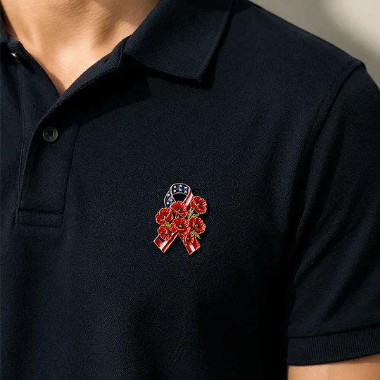 🔥Last Day 49% OFF🔥-Unisex Memorial Day Poppy Exquisite Brooch