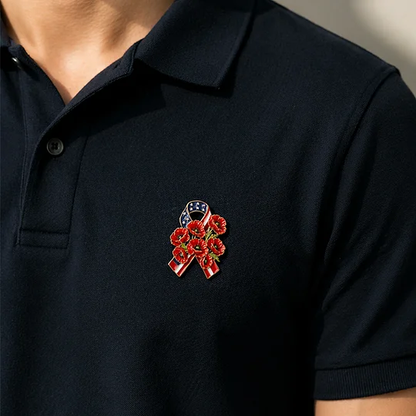 🔥Last Day 49% OFF🔥-Unisex Memorial Day Poppy Exquisite Brooch