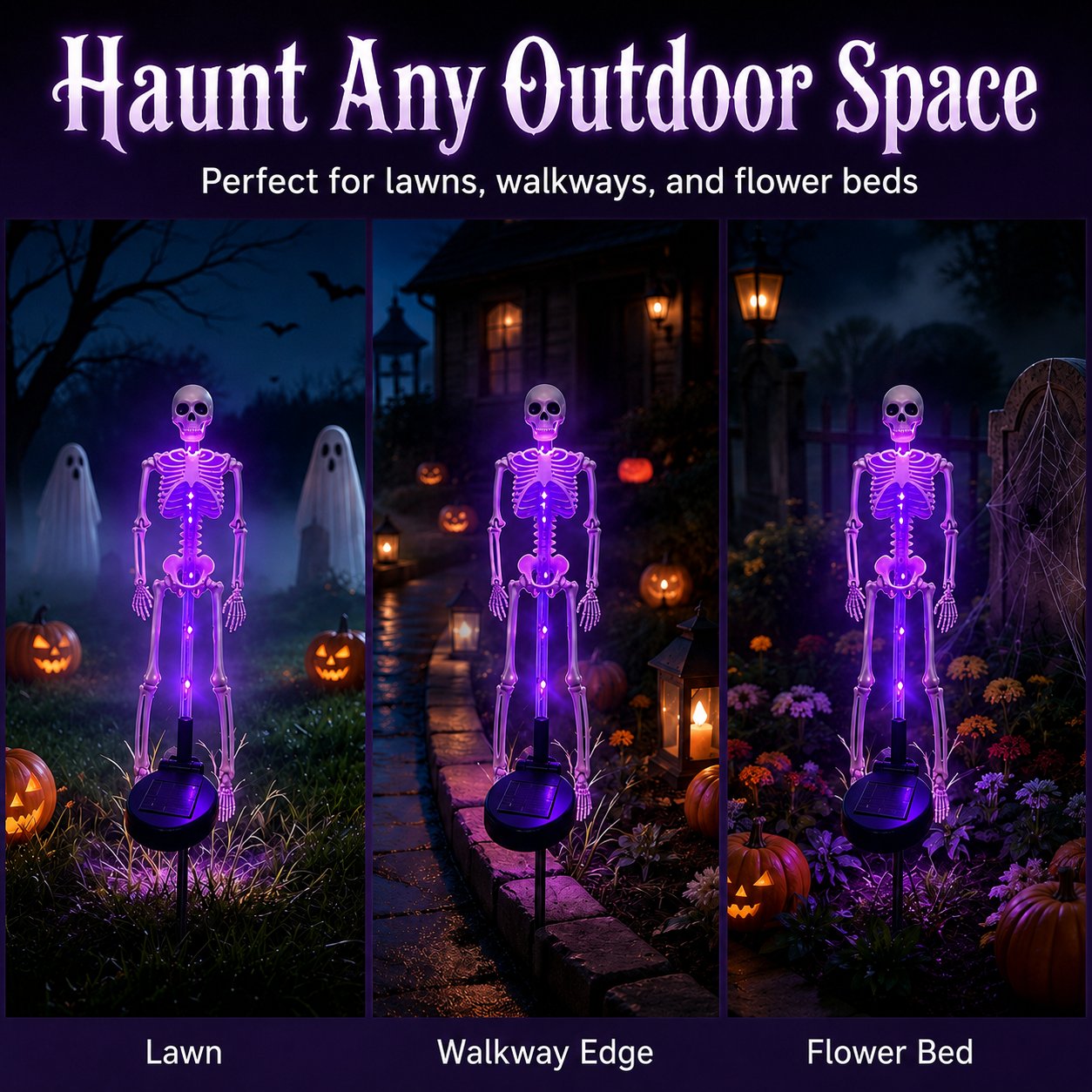💥LAST DAY 50% OFF🔥💀 Solar Skeleton Yard Stake