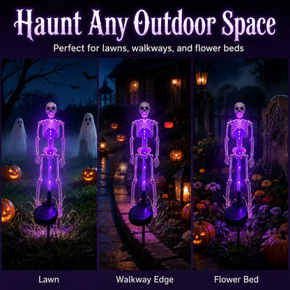 💥LAST DAY 50% OFF🔥💀 Solar Skeleton Yard Stake