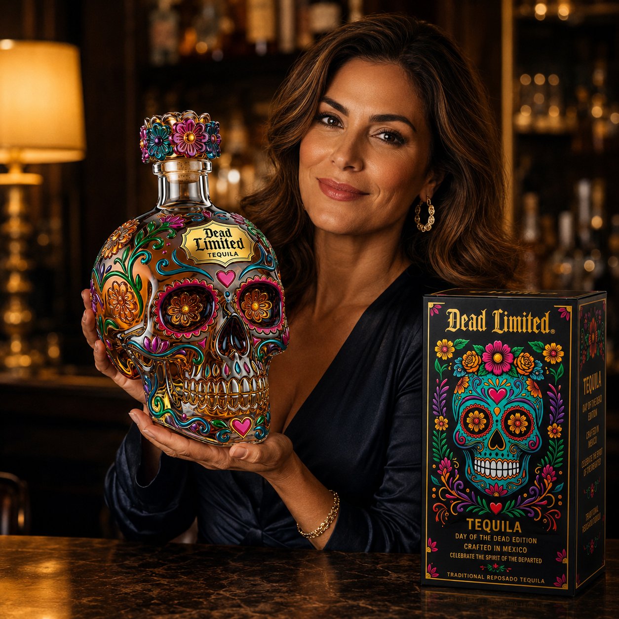 🍷Limited edition Day of the Dead tequila bottle🎁