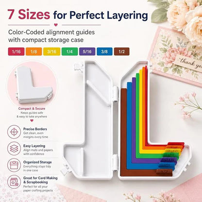Paper Crafting Alignment Guide Set with Case