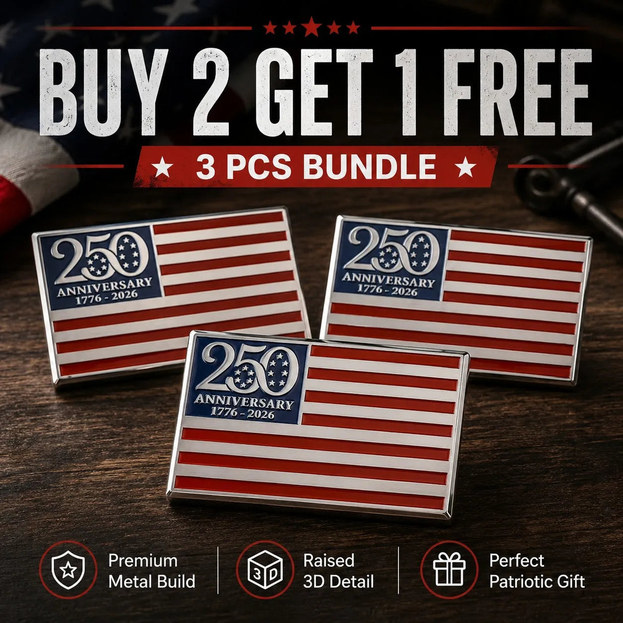 【10%OFF】BUY 2 GET 1 FREE –3 Emblems 🔥