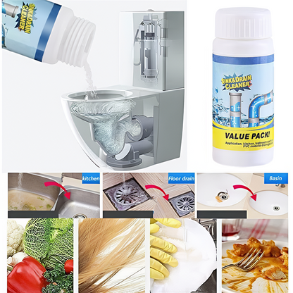 🔥HOT SALE🛠️ Powerful Drain Cleaner – Fast-Acting Pipe Unclog Solution 🚿✨