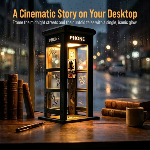 Vintage Phone Booth Ambient Lamp