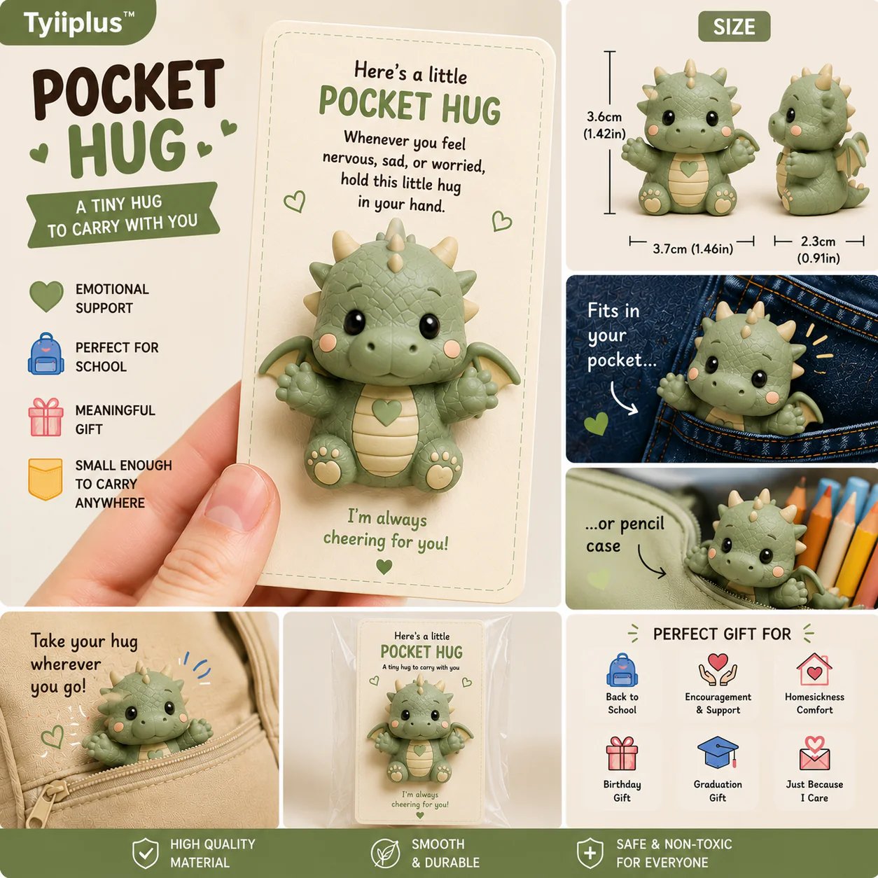🔥LAST DAY 50% OFF - TYIIPLUSTM Pocket Hug – Tiny Comfort Companion & Meaningful Gift🐉
