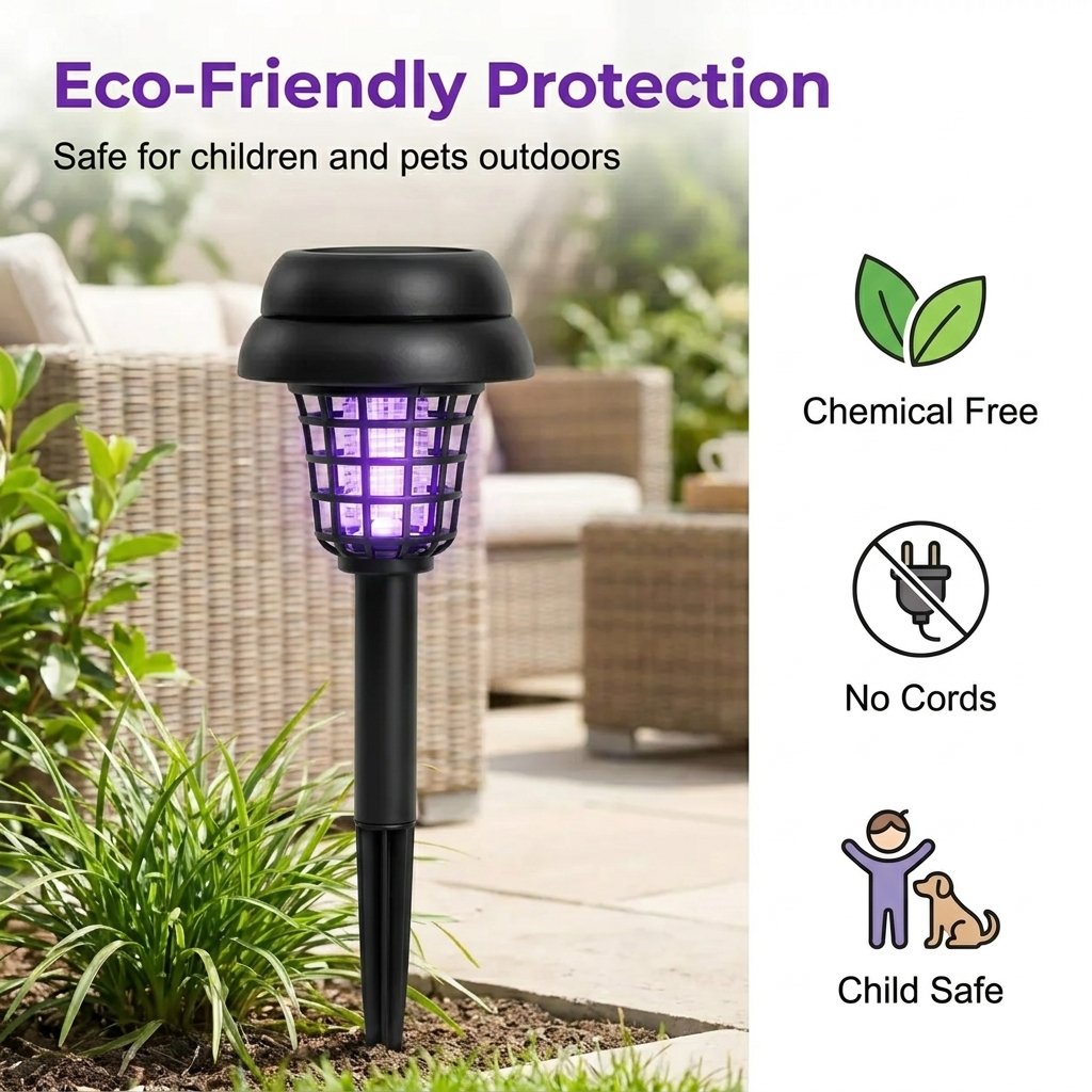 🏠Summer Essentials🦟Solar-Powered UV Mosquito Killer Lamp