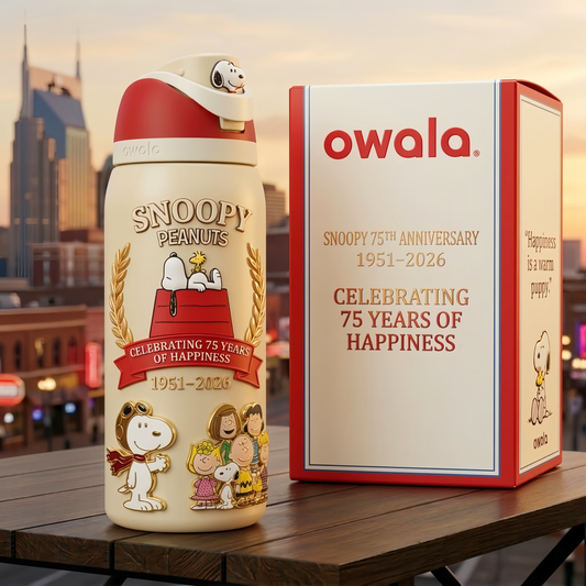 Snoopy 75TH Anniversary Collector's Edition Owala FreeSip