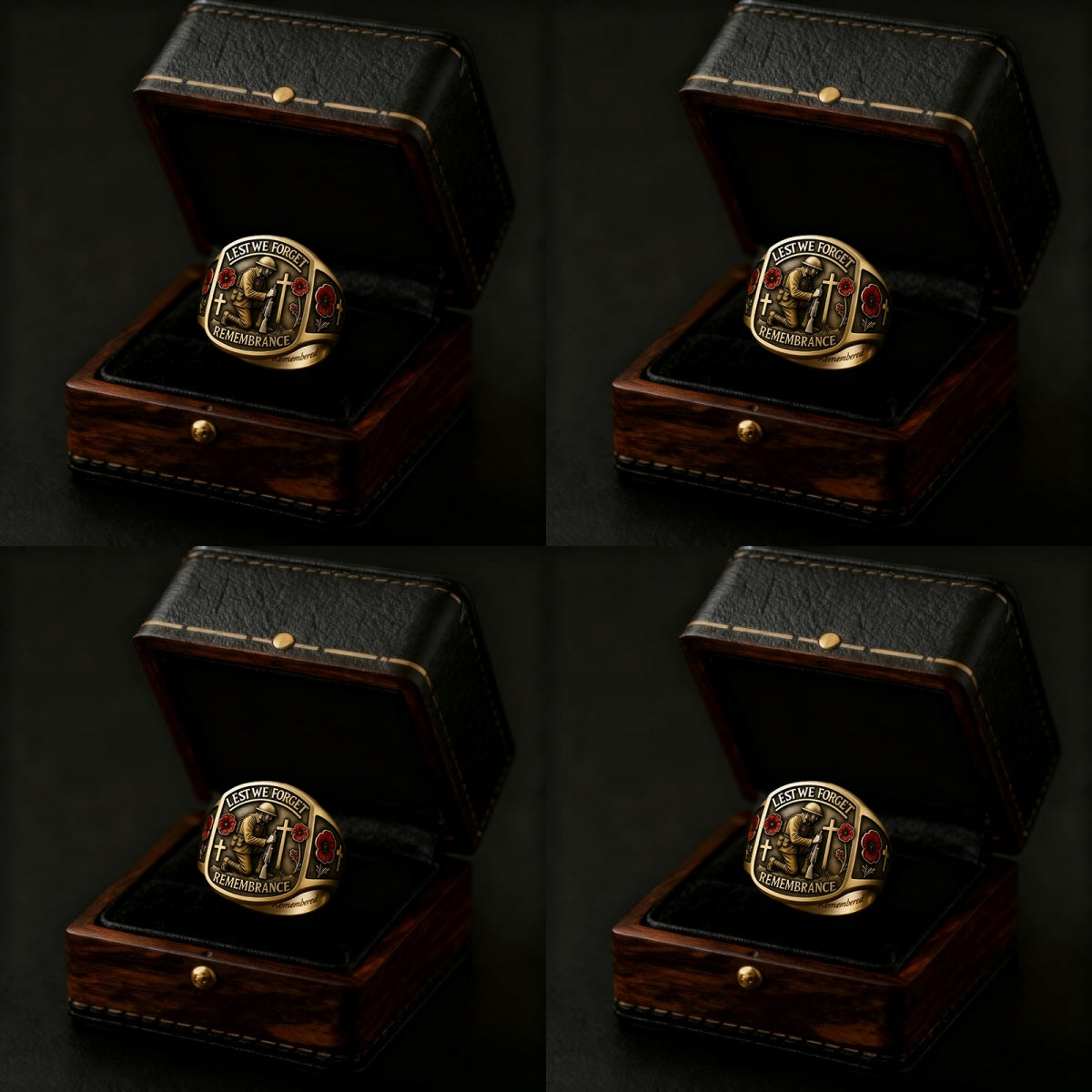 🔥Memorial Day Sale - Honoring the Fallen🌹 2026 Remembrance Soldier Ring - Lest We Forget