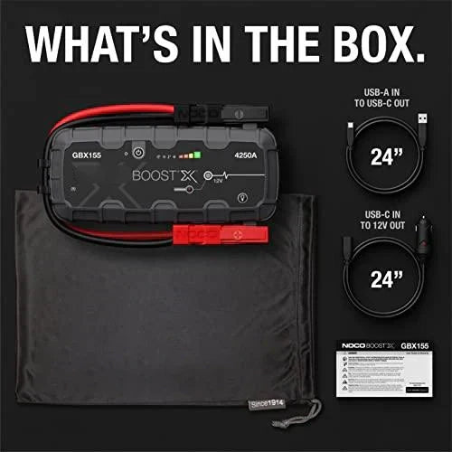 🔥BLACK FRIDAY 49% OFF & Free Shipping💥- Boost X GBX155 4250A Jump Starter for 10.0L Gasoline and 8.0L Diesel Engines