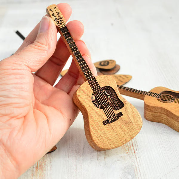 ⏰LAST DAY 55%OFF🎁Wooden Acoustic Guitar Pick Box🎸