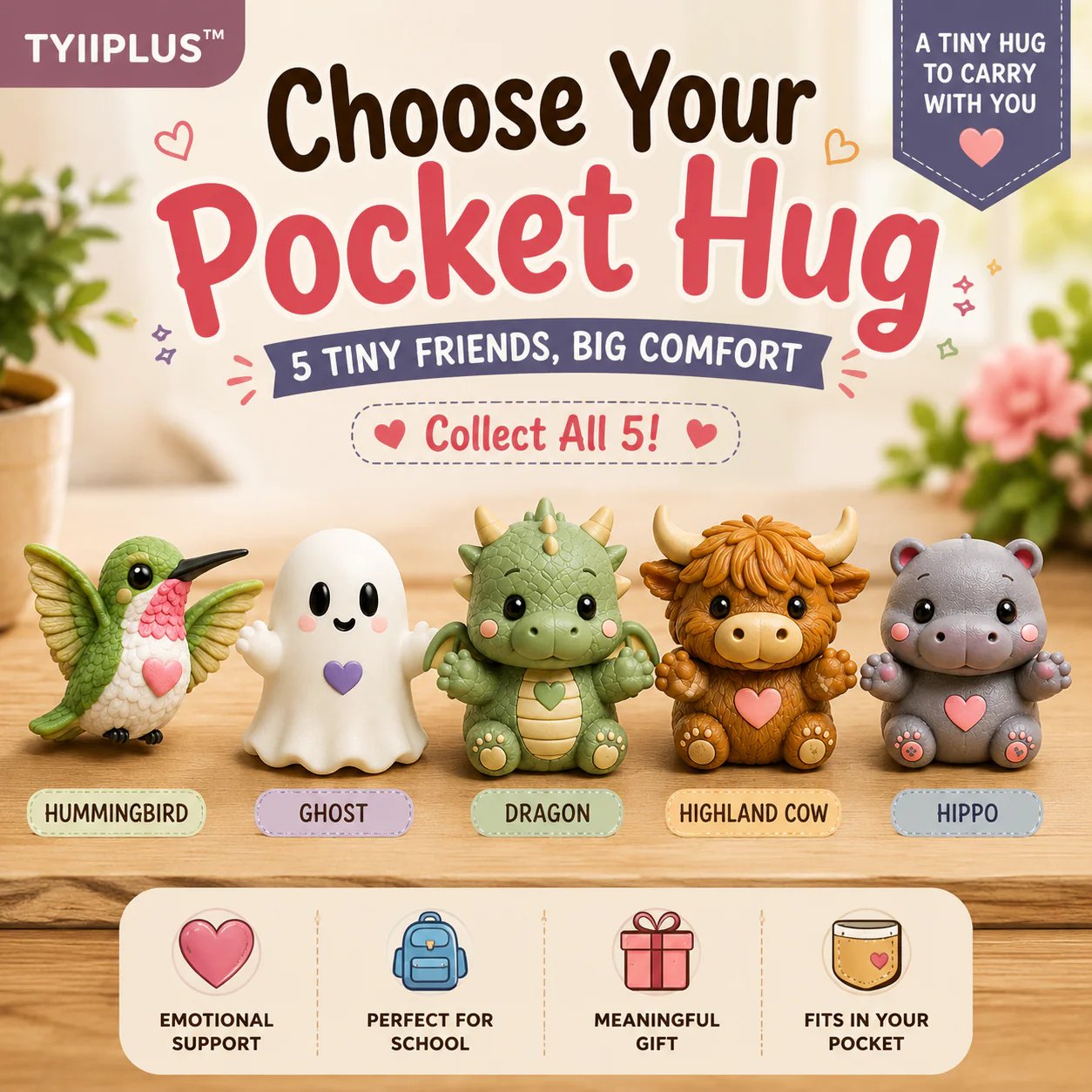 🔥LAST DAY 50% OFF - TYIIPLUSTM Pocket Hug – Tiny Comfort Companion & Meaningful Gift🐉