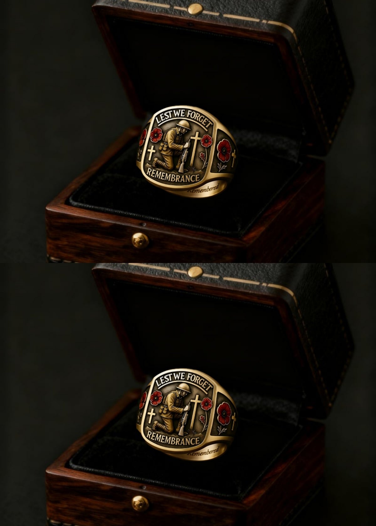 🔥Memorial Day Sale - Honoring the Fallen🌹 2026 Remembrance Soldier Ring - Lest We Forget