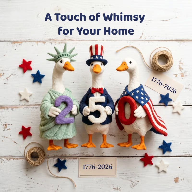 250th Anniversary Felt Goose Set