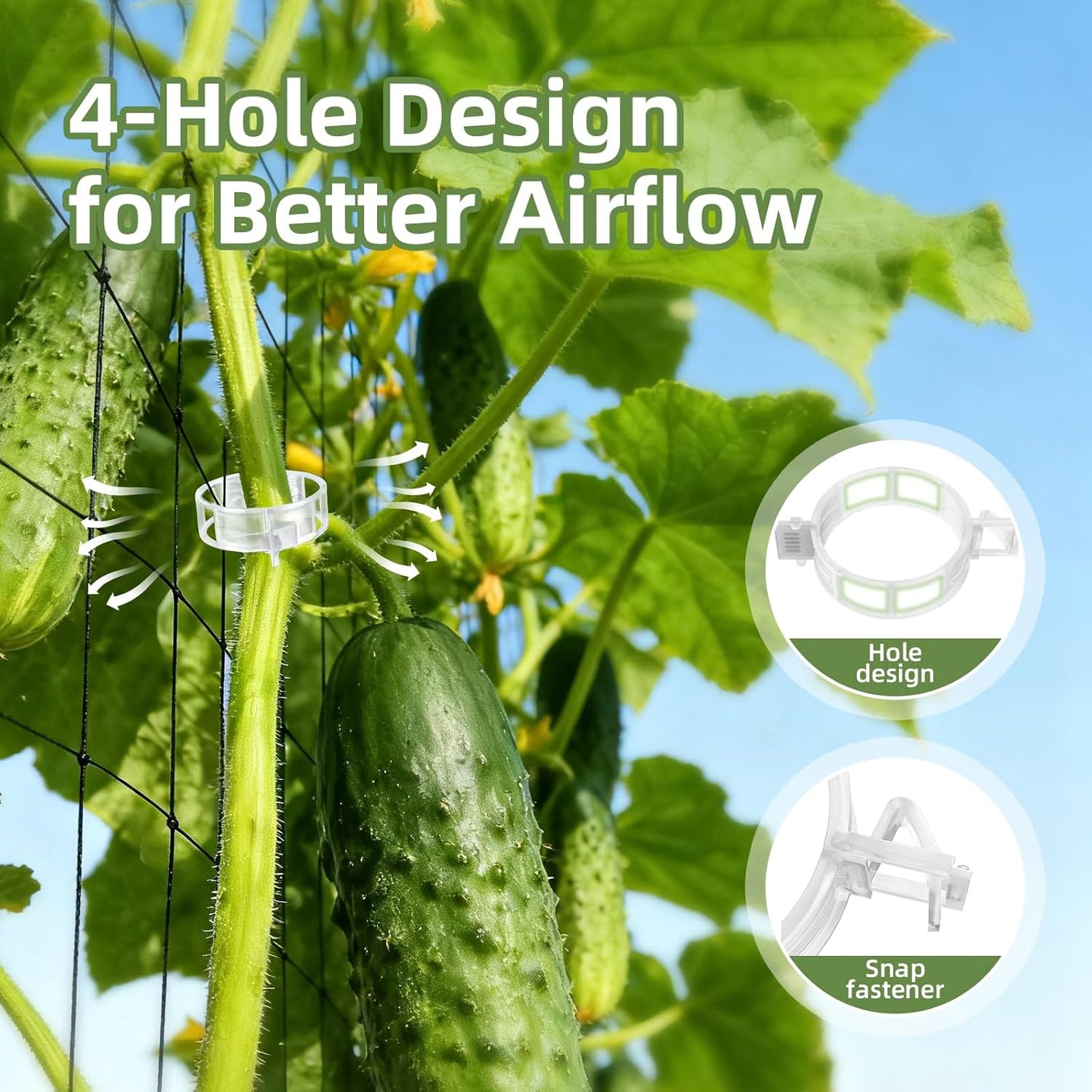 🌱 Reusable Plant Support Clips