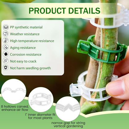 🌱 Reusable Plant Support Clips