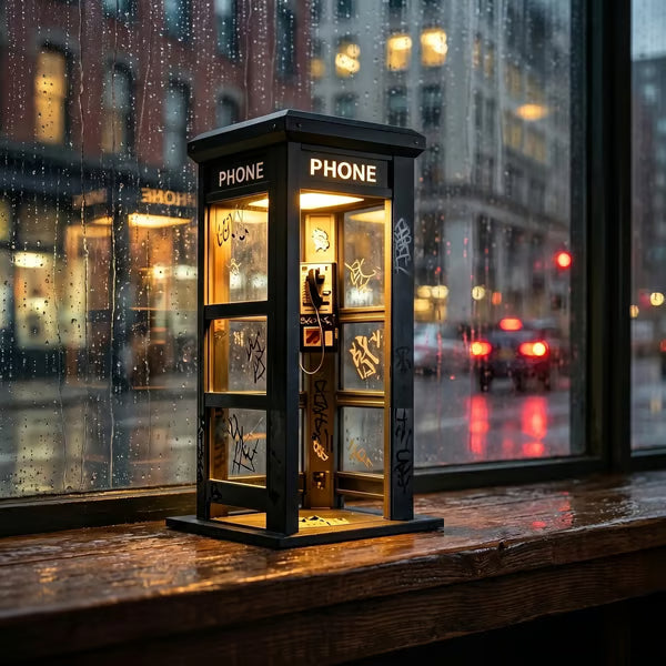 Vintage Phone Booth Ambient Lamp