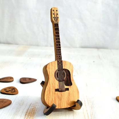 ⏰LAST DAY 55%OFF🎁Wooden Acoustic Guitar Pick Box🎸