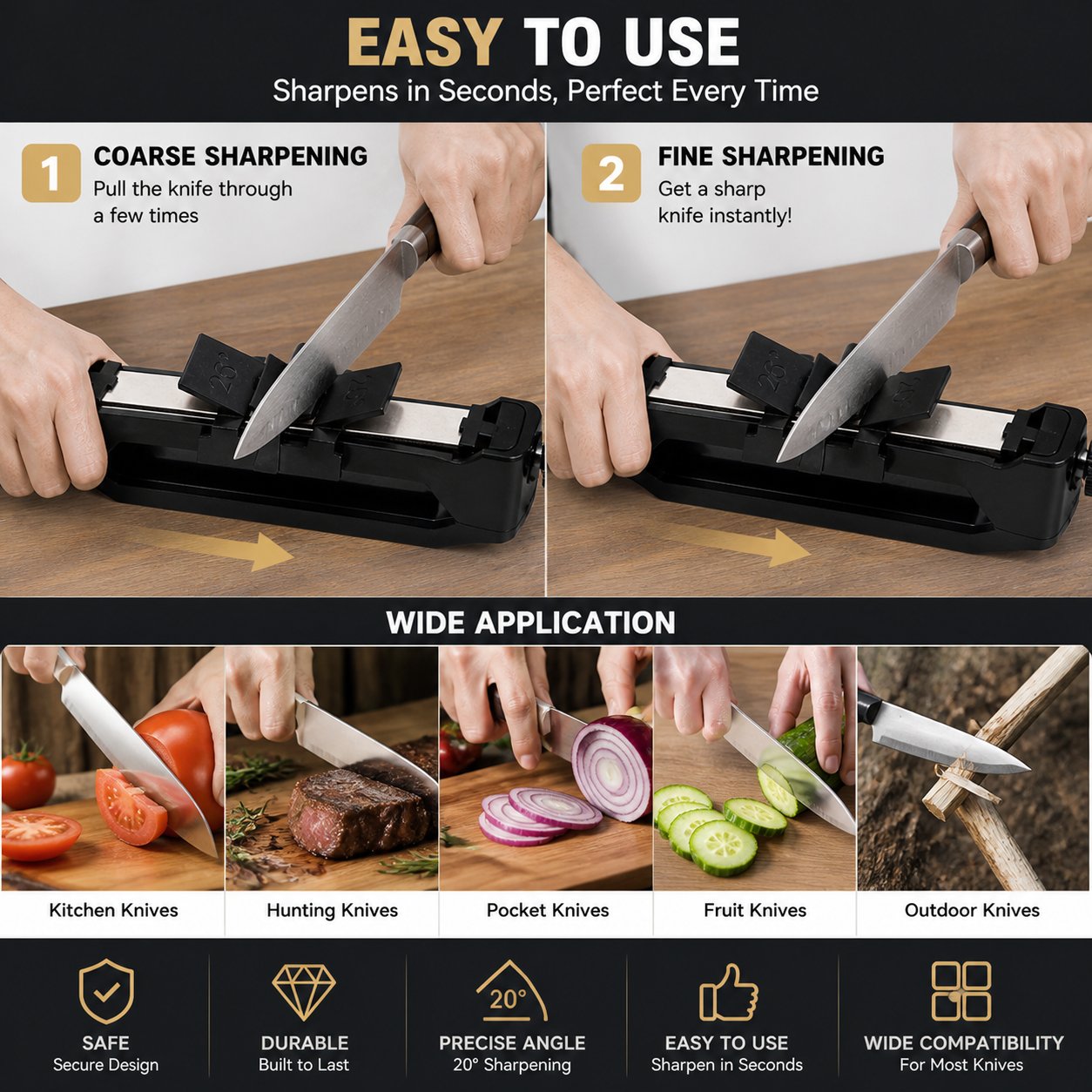 🔪✨ Wicked Edge Venture Portable Knife Sharpener