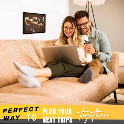 🔥Last Day 49% OFF - 🇺🇸 Wooden USA Travel Map Puzzle🧩