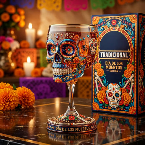 Day of the Dead Collector Goblet – Limited Edition Art Glass