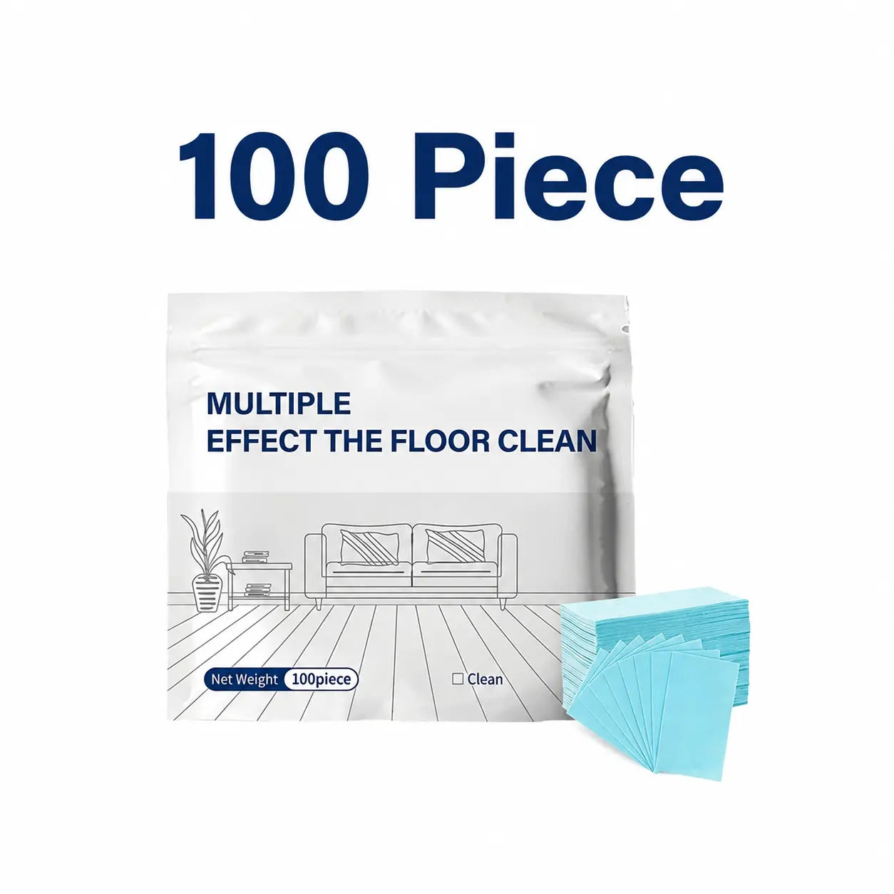 💦100 Piece Floor Cleaning Tablets Multi-Surface Cleaner for Hardwood Laminate Tile & RV Walls Antibacterial Deodorization Maintenance