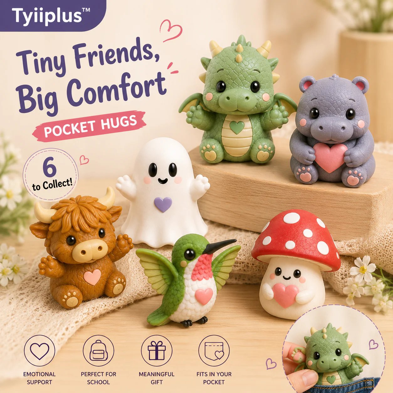 🔥LAST DAY 50% OFF - TYIIPLUSTM Pocket Hug – Tiny Comfort Companion & Meaningful Gift🐉