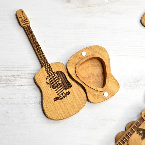 ⏰LAST DAY 55%OFF🎁Wooden Acoustic Guitar Pick Box🎸
