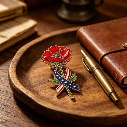🔥Last Day 49% OFF🔥-Unisex Memorial Day Poppy Exquisite Brooch