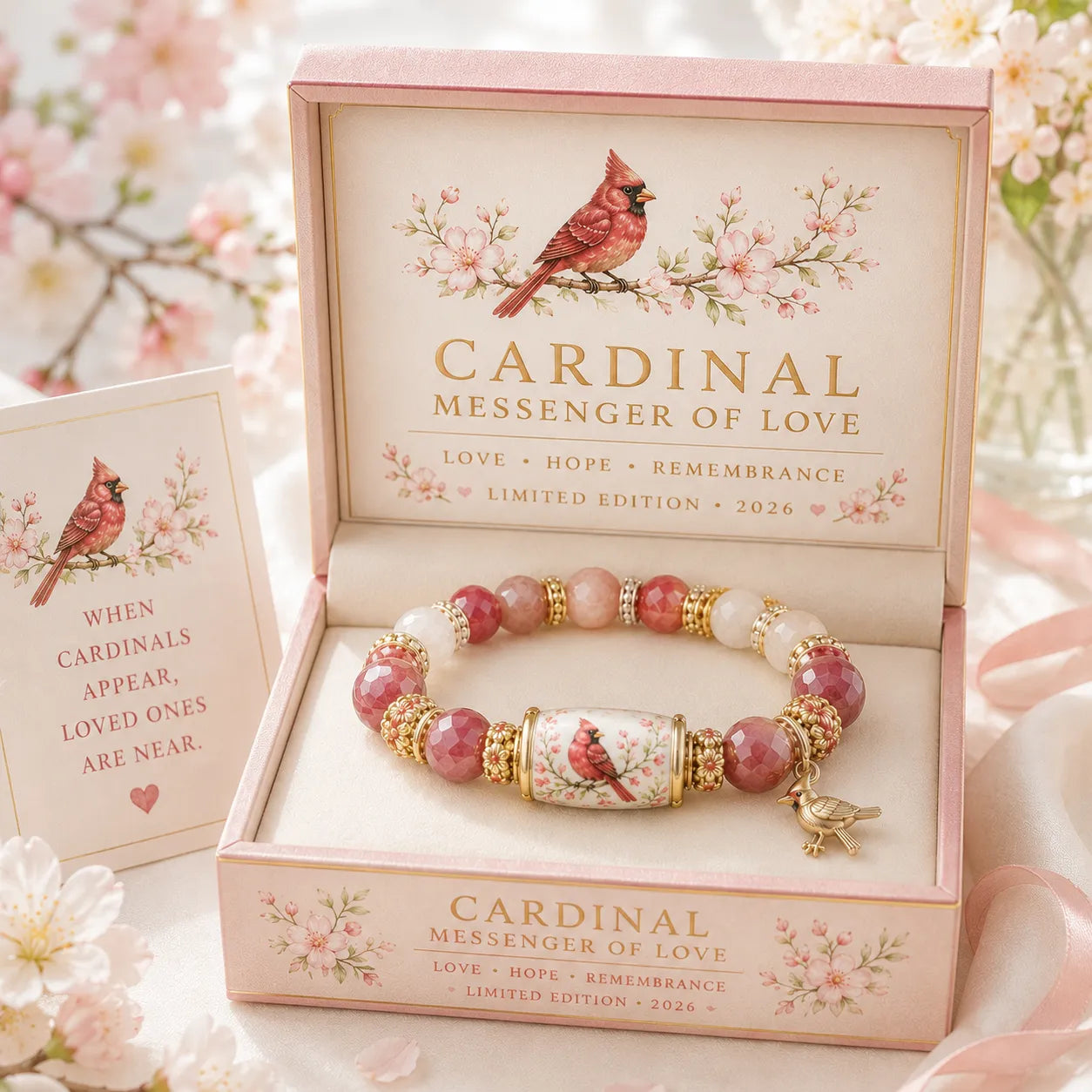 ❤️ Love, Remembrance & Cardinal Blessings 🕊️ | 2026 Limited Edition Bracelet